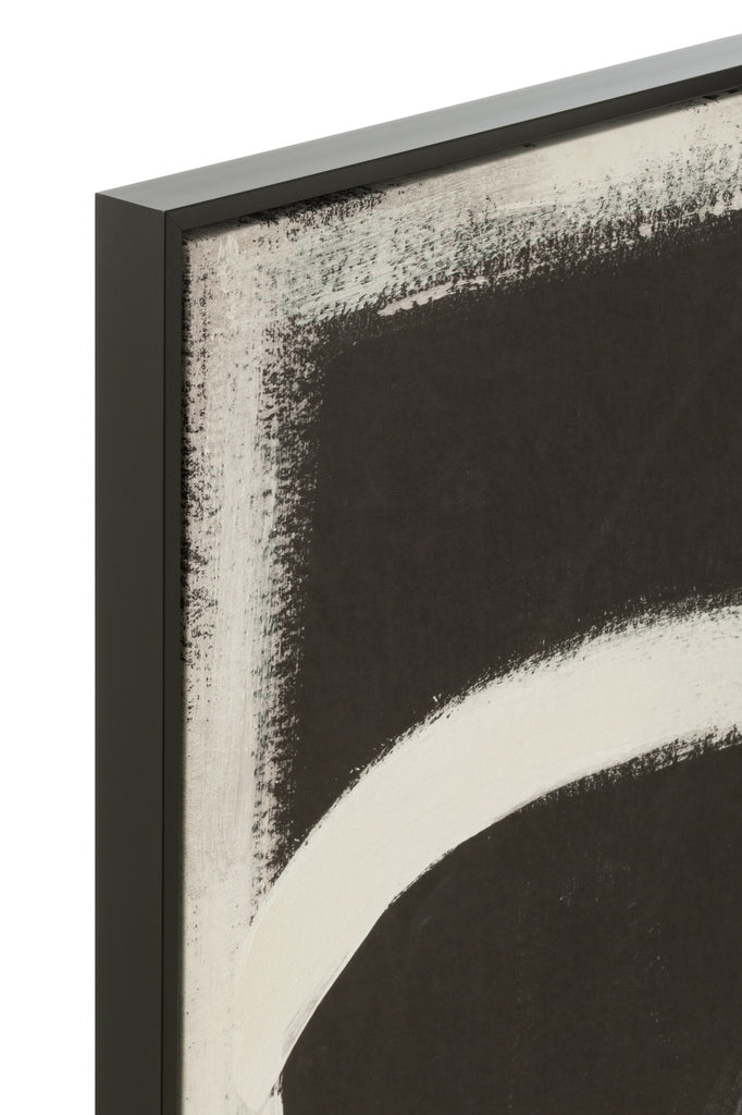 Wall Decoration Abstract Canvas/Poly Black/White