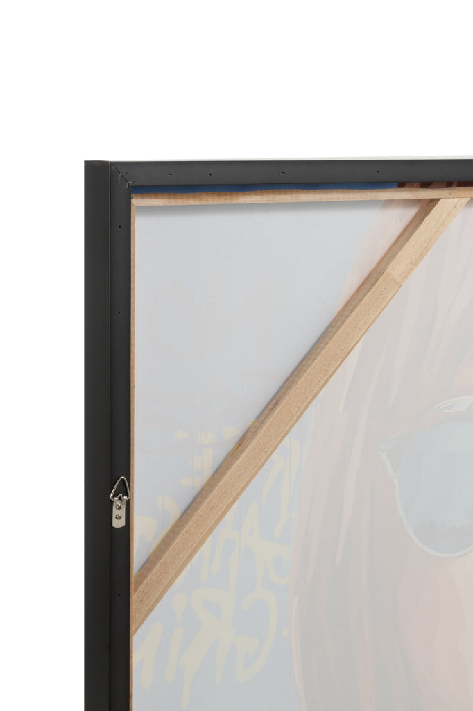 Wanddecoratie Graffiti Vrouw Lolly Canvas/Verf Mix