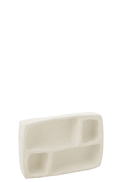 Wall Rack Flint Paper Mache White Small