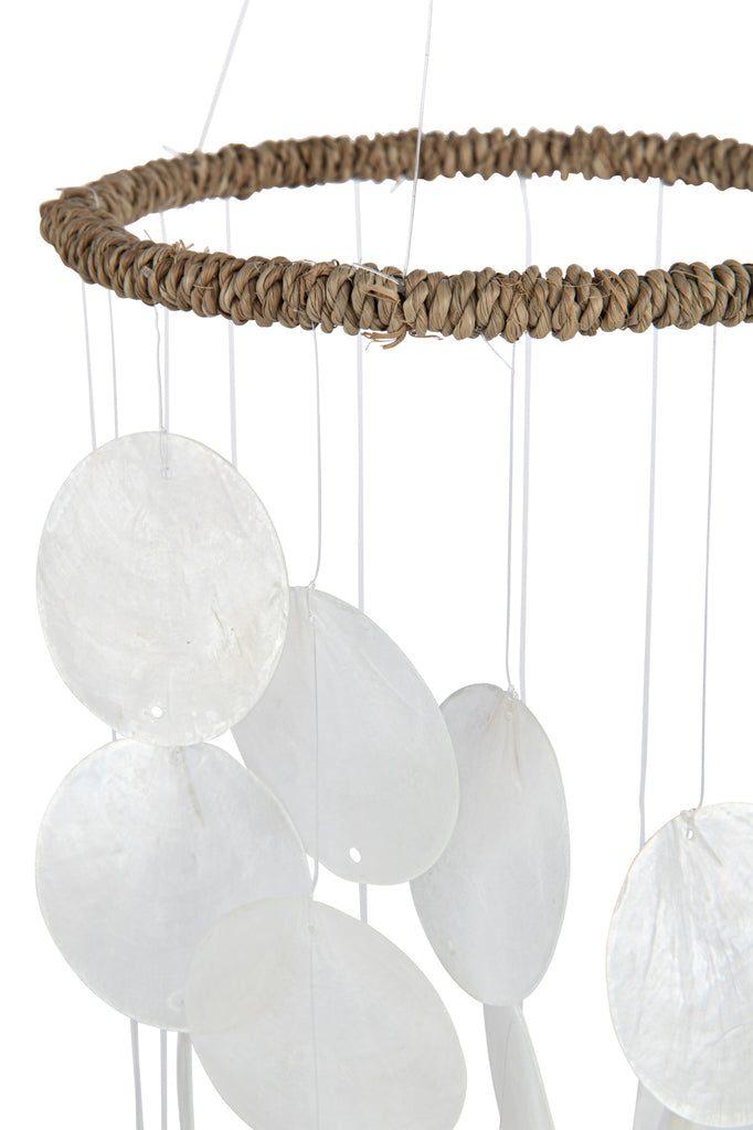 Windchime Scales Round Shell White