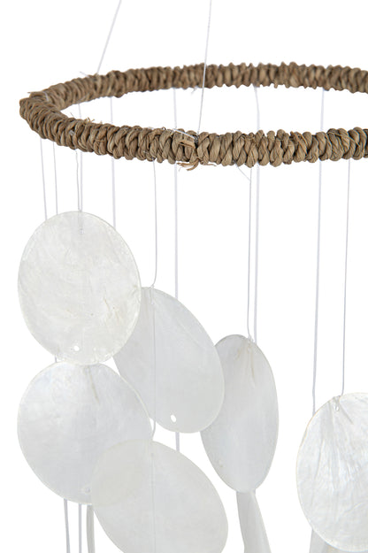 Windchime Scales Round Shell White
