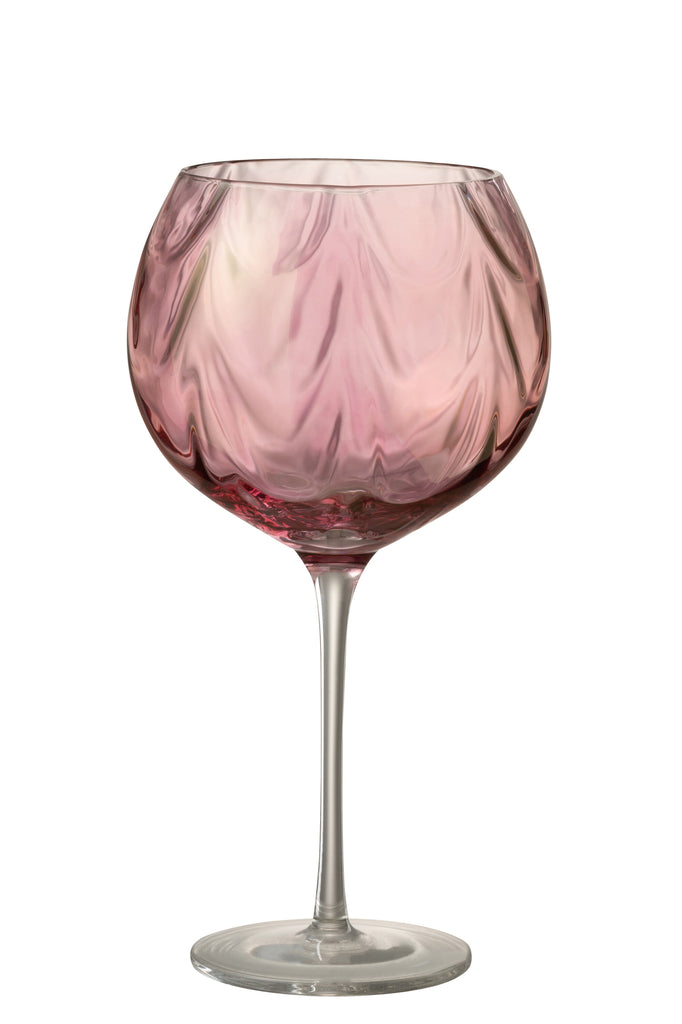 Wijnglas Onregelmatig Glas Roze