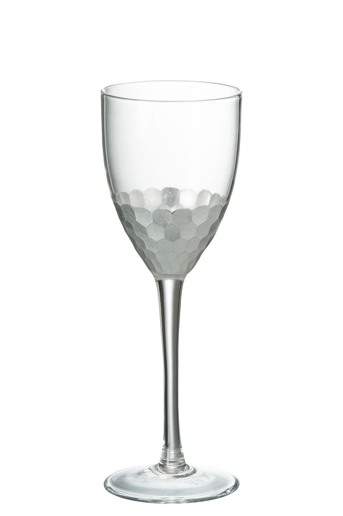 Wijnglas Wit Glas Transparant/Zilver