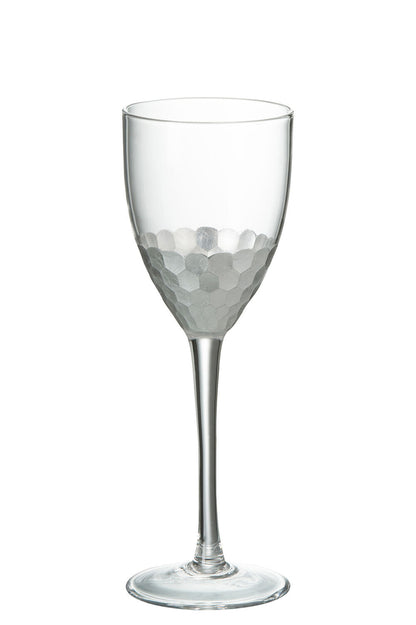 Wijnglas Wit Glas Transparant/Zilver