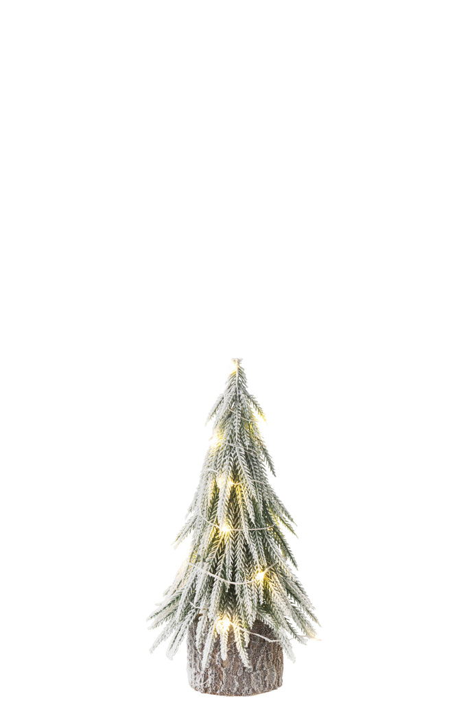 Kerstboom A+Led Plastic Sneeuw Groen Klein
