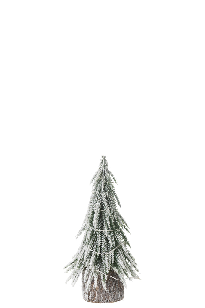 Kerstboom A+Led Plastic Sneeuw Groen Klein