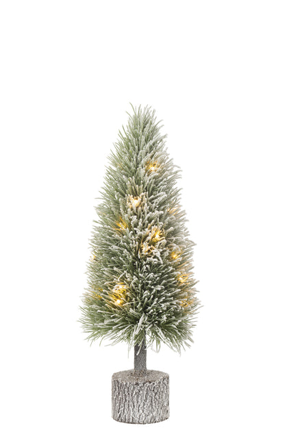 Kerstboom B+Led Kunstmatige Sneeuw Groen Middelgroot