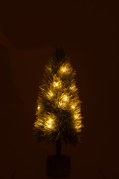 Kerstboom B+Led Kunstmatige Sneeuw Groen Middelgroot