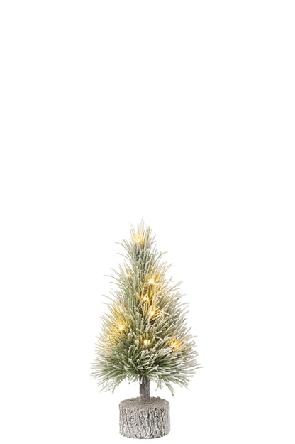 Kerstboom B+Led Plastic Sneeuw Groen Klein