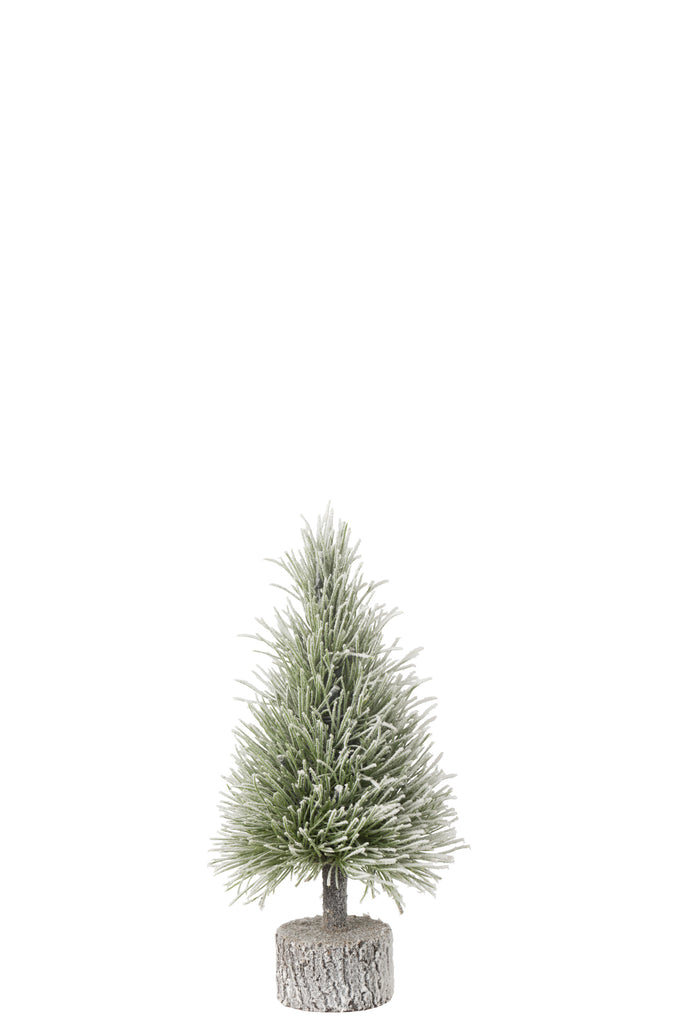 Kerstboom B+Led Plastic Sneeuw Groen Klein