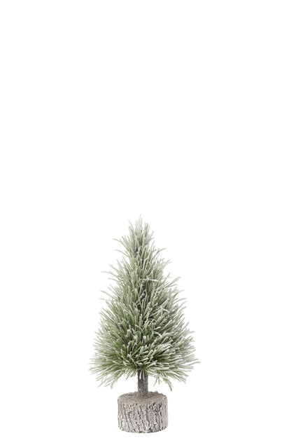 Kerstboom B+Led Plastic Sneeuw Groen Klein