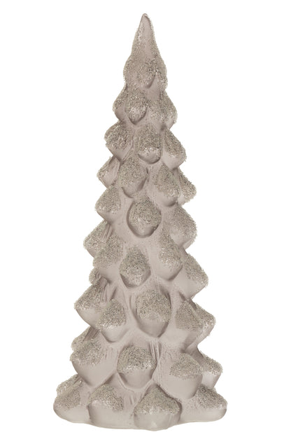 Kerstboom Deco Suikerglas Berijpt Grijs Groot