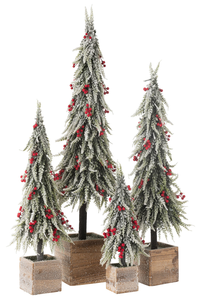 Kerstboom + Led Kunstmatige Sneeuw Groen/Rood Extra Groot
