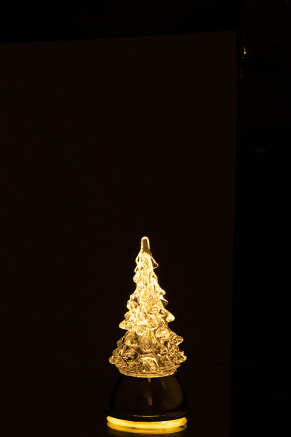 J-Line Kerstboom op voet Led acryl transparant