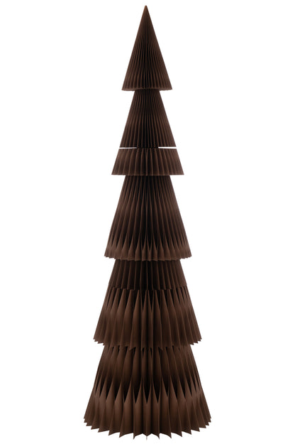 J-Line Christmas Tree Folding Paper Brown Large