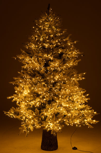 Kerstboom + Sneeuw 3000 Ledlampjes Plastic Wit